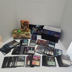 Tmnt Magic The Gathering Mixed Lot Of 263 Cards, Tin, Box, Glow Dice -
